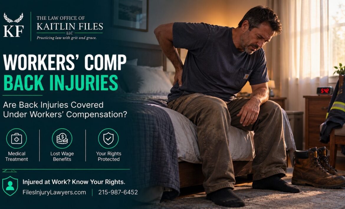 Pre-existing condition – worker with back pain sitting on the edge of his bed