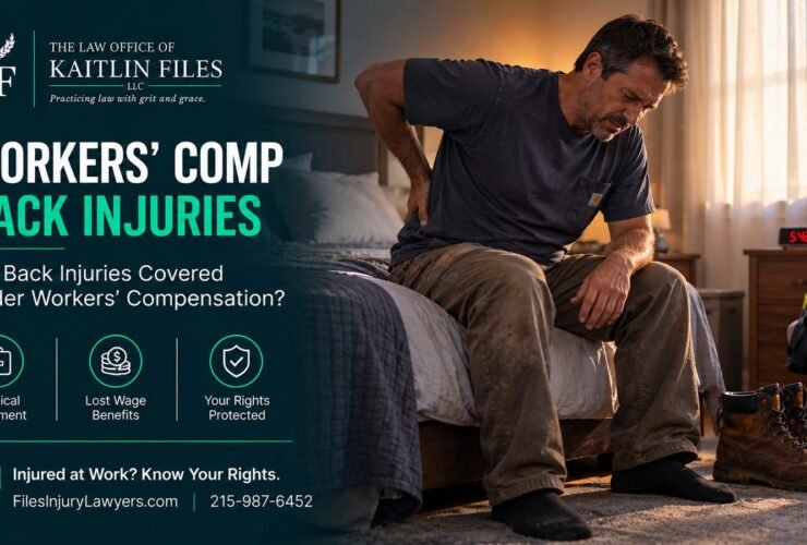 Pre-existing condition – worker with back pain sitting on the edge of his bed